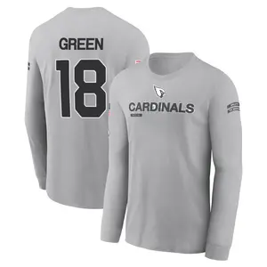 Men's A.J. Green Arizona Cardinals Gray 2024 Salute to Service Long Sleeve T-Shirt