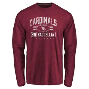 Men's Andre Baccellia Arizona Cardinals Flanker Tri-Blend Long Sleeve T-Shirt - Garnet