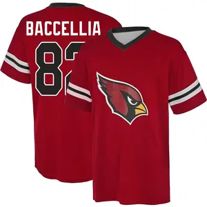 Men's Andre Baccellia Arizona Cardinals Red Name & Number Game Day V-Neck T-Shirt