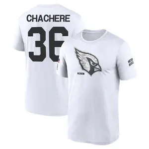 Men's Andre Chachere Arizona Cardinals White 2024 Salute to Service Legend Performance T-Shirt
