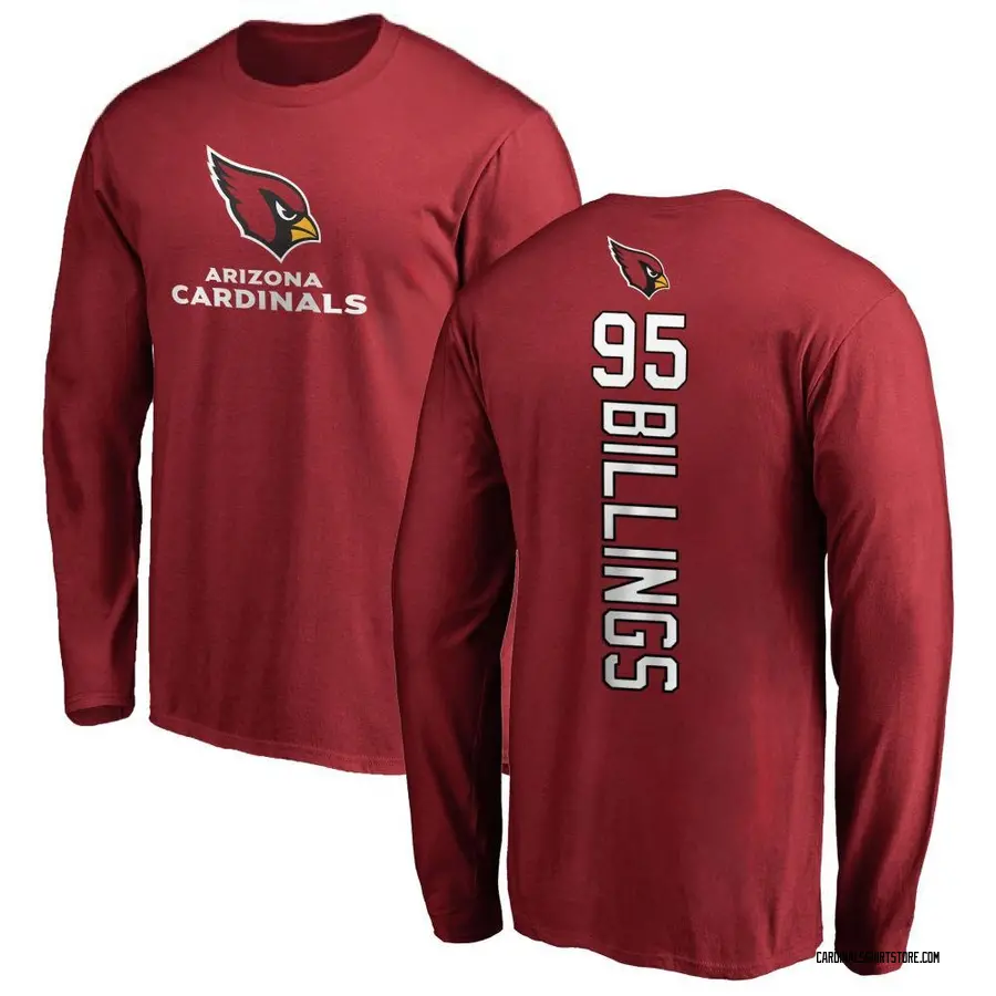 Men's Andrew Billings Arizona Cardinals Backer Long Sleeve T-Shirt - Maroon