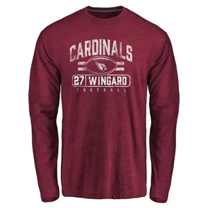 Men's Andrew Wingard Arizona Cardinals Flanker Tri-Blend Long Sleeve T-Shirt - Garnet