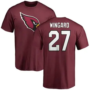 Men's Andrew Wingard Arizona Cardinals Name & Number Logo T-Shirt - Maroon