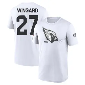 Men's Andrew Wingard Arizona Cardinals White 2024 Salute to Service Legend Performance T-Shirt
