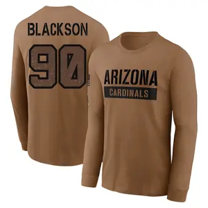 Men's Angelo Blackson Arizona Cardinals Brown 2023 Salute To Service Long Sleeve T-Shirt