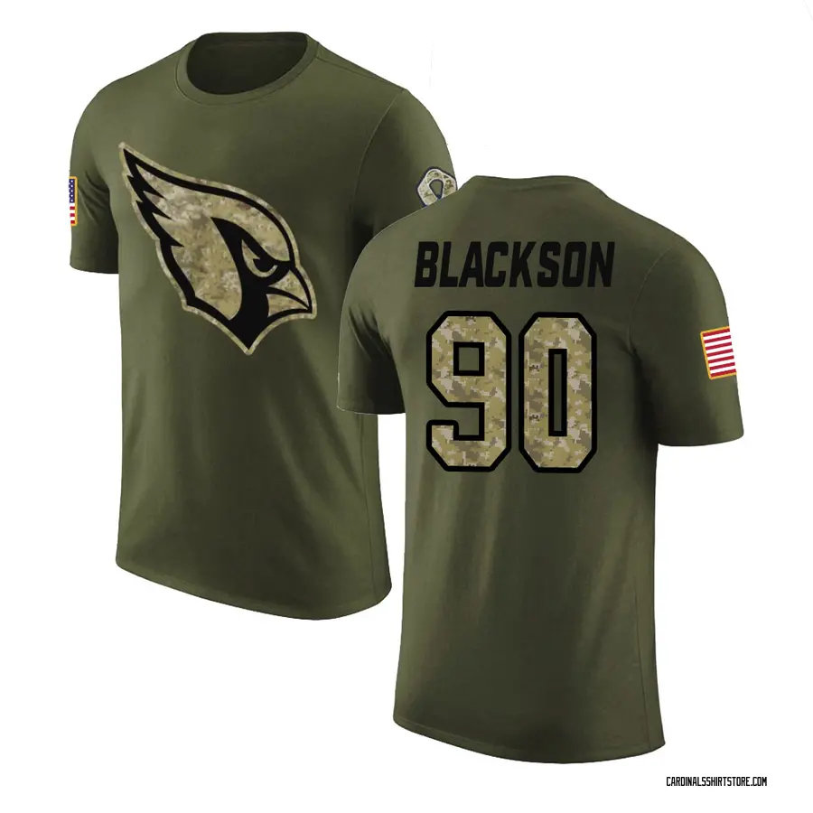 Men's Angelo Blackson Arizona Cardinals Olive Salute to Service Legend T-Shirt