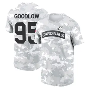 Men's Anthony Goodlow Arizona Cardinals Arctic Camo 2024 Salute to Service Performance T-Shirt