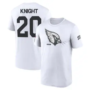 Men's Bam Knight Arizona Cardinals White 2024 Salute to Service Legend Performance T-Shirt