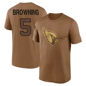Men's Baron Browning Arizona Cardinals Brown 2023 Salute To Service Legend Performance T-Shirt