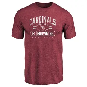 Men's Baron Browning Arizona Cardinals Flanker Tri-Blend T-Shirt - Maroon