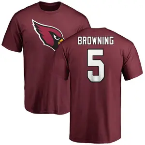 Men's Baron Browning Arizona Cardinals Name & Number Logo T-Shirt - Maroon