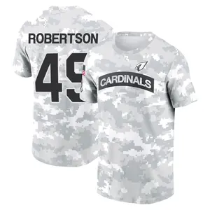 Men's Cameron Robertson Arizona Cardinals Arctic Camo 2024 Salute to Service Performance T-Shirt