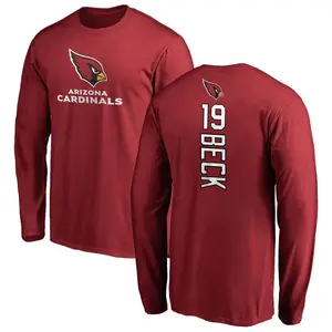 Men's Carson Beck Arizona Cardinals Backer Long Sleeve T-Shirt - Maroon