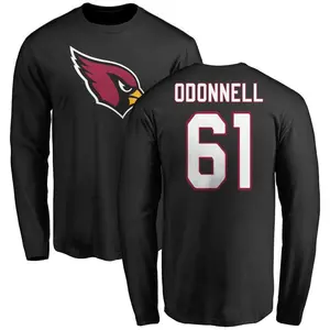 Men's Carter O'Donnell Arizona Cardinals Name & Number Logo Long Sleeve T-Shirt - Black