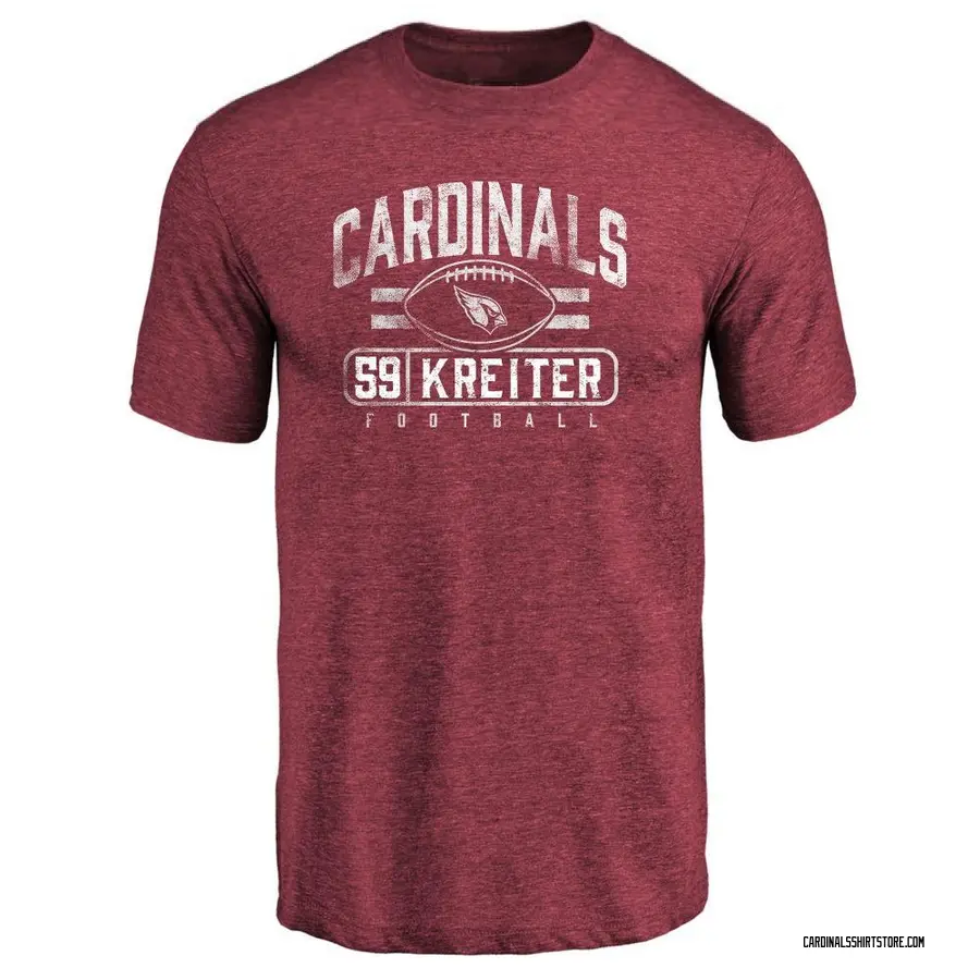 Men's Casey Kreiter Arizona Cardinals Flanker Tri-Blend T-Shirt - Maroon