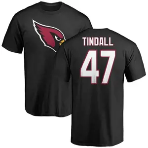 Men's Channing Tindall Arizona Cardinals Name & Number Logo T-Shirt - Black