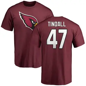 Men's Channing Tindall Arizona Cardinals Name & Number Logo T-Shirt - Maroon
