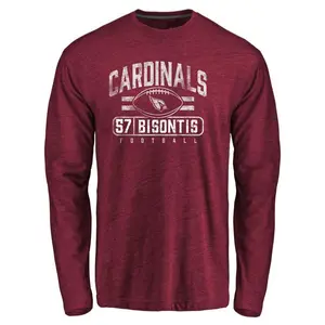 Men's Chase Bisontis Arizona Cardinals Flanker Tri-Blend Long Sleeve T-Shirt - Garnet