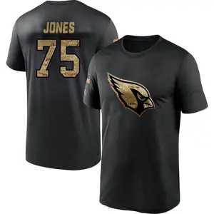 Men's Christian Jones Arizona Cardinals Black 2020 Salute To Service Performance T-Shirt