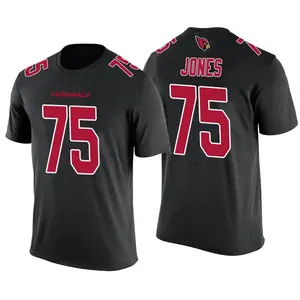 Men's Christian Jones Arizona Cardinals Black Color Rush Legend T-Shirt