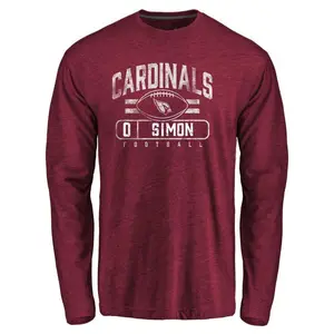 Men's Cody Simon Arizona Cardinals Flanker Tri-Blend Long Sleeve T-Shirt - Garnet