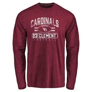 Men's Corey Clement Arizona Cardinals Flanker Tri-Blend Long Sleeve T-Shirt - Garnet