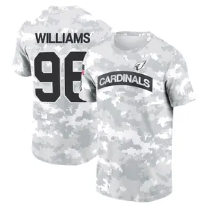 Men's Damonic Williams Arizona Cardinals Arctic Camo 2024 Salute to Service Performance T-Shirt