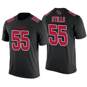 Men's Dante Stills Arizona Cardinals Black Color Rush Legend T-Shirt