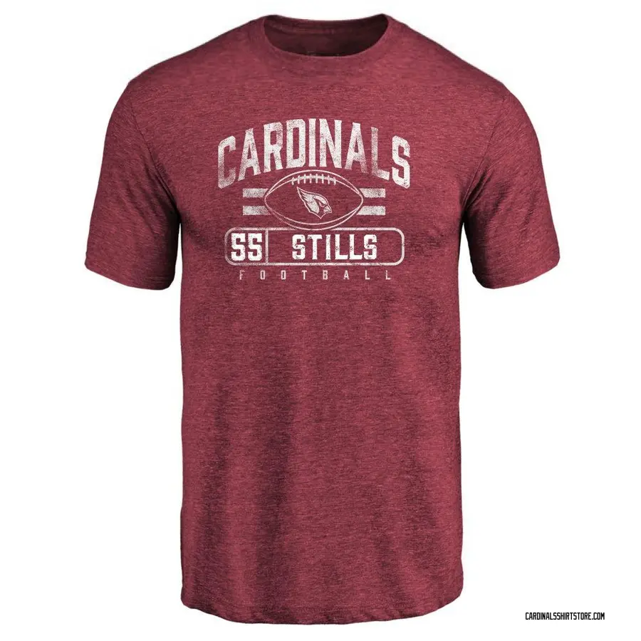 Men's Dante Stills Arizona Cardinals Flanker Tri-Blend T-Shirt - Maroon