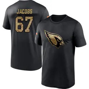 Men's Demontrey Jacobs Arizona Cardinals Black 2020 Salute To Service Performance T-Shirt
