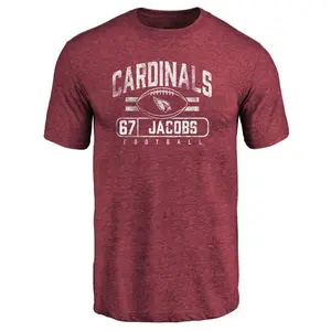 Men's Demontrey Jacobs Arizona Cardinals Flanker Tri-Blend T-Shirt - Maroon