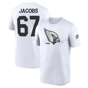 Men's Demontrey Jacobs Arizona Cardinals White 2024 Salute to Service Legend Performance T-Shirt