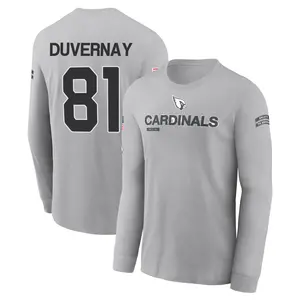 Men's Devin Duvernay Arizona Cardinals Gray 2024 Salute to Service Long Sleeve T-Shirt