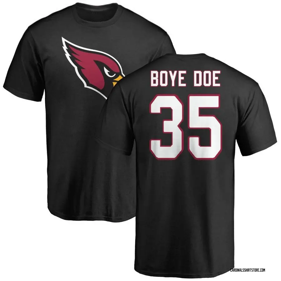 Men's Ekow Boye-Doe Arizona Cardinals Name & Number Logo T-Shirt - Black