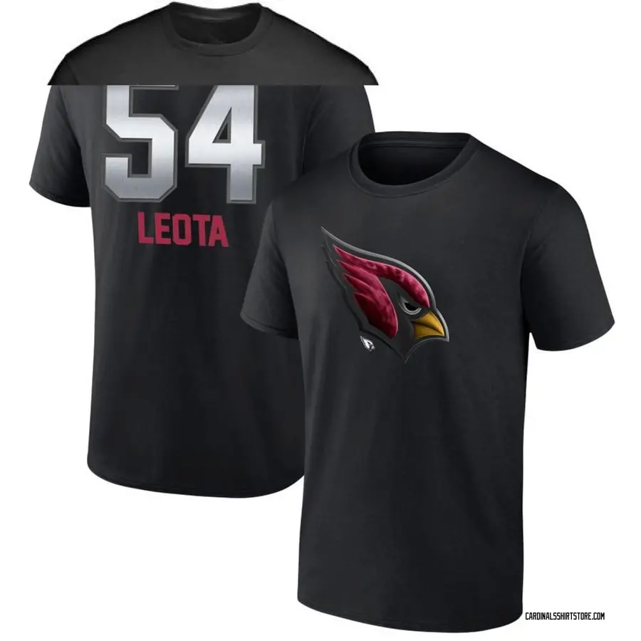 Men's Eku Leota Arizona Cardinals Midnight Mascot T-Shirt - Black