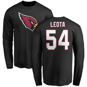 Men's Eku Leota Arizona Cardinals Name & Number Logo Long Sleeve T-Shirt - Black