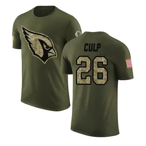 Men's Elijah Culp Arizona Cardinals Olive Salute to Service Legend T-Shirt