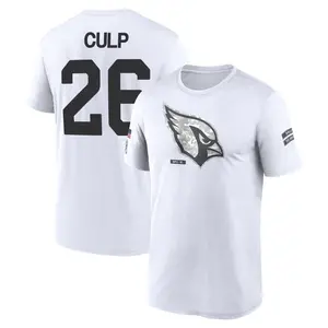 Men's Elijah Culp Arizona Cardinals White 2024 Salute to Service Legend Performance T-Shirt