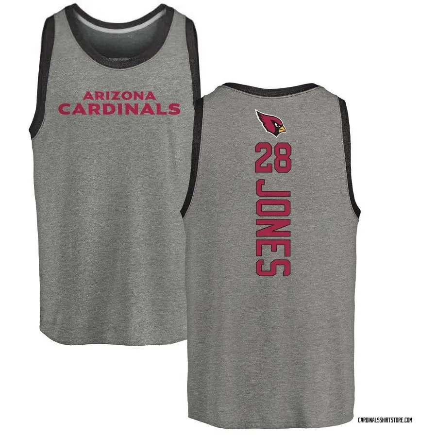 Men's Elijah Jones Arizona Cardinals Backer Tri-Blend Tank Top - Ash