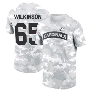Men's Elijah Wilkinson Arizona Cardinals Arctic Camo 2024 Salute to Service Performance T-Shirt