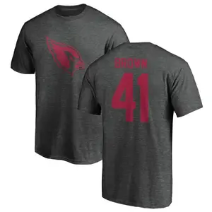 Men's Elliott Brown Arizona Cardinals One Color T-Shirt - Ash