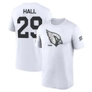 Men's Hassan Hall Arizona Cardinals White 2024 Salute to Service Legend Performance T-Shirt