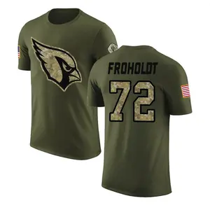 Men's Hjalte Froholdt Arizona Cardinals Olive Salute to Service Legend T-Shirt