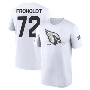 Men's Hjalte Froholdt Arizona Cardinals White 2024 Salute to Service Legend Performance T-Shirt
