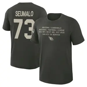 Men's Isaac Seumalo Arizona Cardinals Dark/Green 2025 Salute to Service Sideline Slub T-Shirt