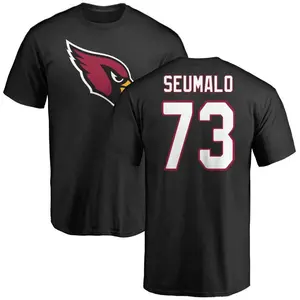 Men's Isaac Seumalo Arizona Cardinals Name & Number Logo T-Shirt - Black