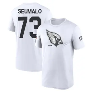 Men's Isaac Seumalo Arizona Cardinals White 2024 Salute to Service Legend Performance T-Shirt