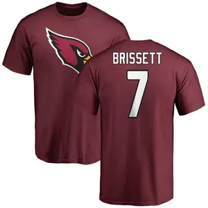 Men's Jacoby Brissett Arizona Cardinals Name & Number Logo T-Shirt - Maroon