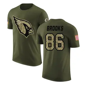 Men's Jalen Brooks Arizona Cardinals Olive Salute to Service Legend T-Shirt