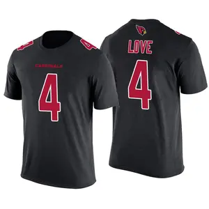 Men's Jeremiyah Love Arizona Cardinals Black Color Rush Legend T-Shirt
